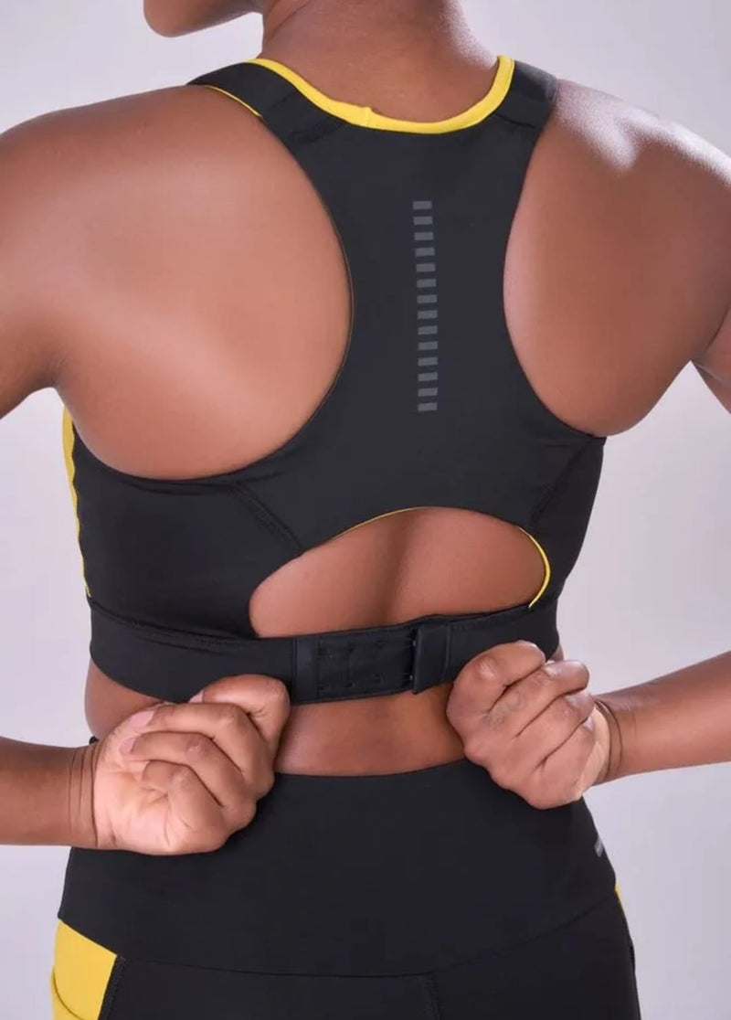 TOP GRIT BOSSA AJUSTAVEL 1 BOLSO NADADOR Amarelo e Preto Authen