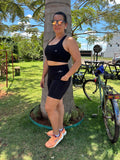 CONJUNTO TOP E BERMUDA NAGOYA Zero Açúcar Preto
