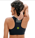 TOP DE COMPREESSÃO com Super Bolso 2.0 Preto Lime LA VIE