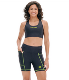 TOP DE COMPREESSÃO com Super Bolso 2.0 Preto Lime LA VIE