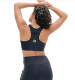 TOP DE COMPREESSÃO com Super Bolso 2.0 Preto Lime LA VIE