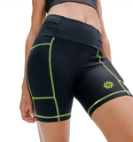 SHORTS COM COMPRESSÃO Preto Lime LA VIE