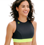 TOP CROPPED DUPLA FACE Cinza e Preto Lime LA VIE