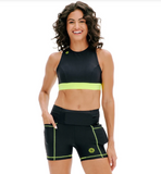 TOP CROPPED DUPLA FACE Cinza e Preto Lime LA VIE