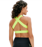 TOP CROPPED DUPLA FACE Cinza e Preto Lime LA VIE