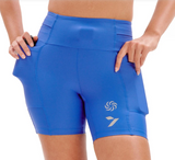 SHORTS DE COMPRESSÃO COM MULTIBOLSOS Sette Blue