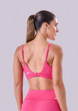 CONJUNTO TOP E BERMUDA ESSENTIAL RUN Authen Pink