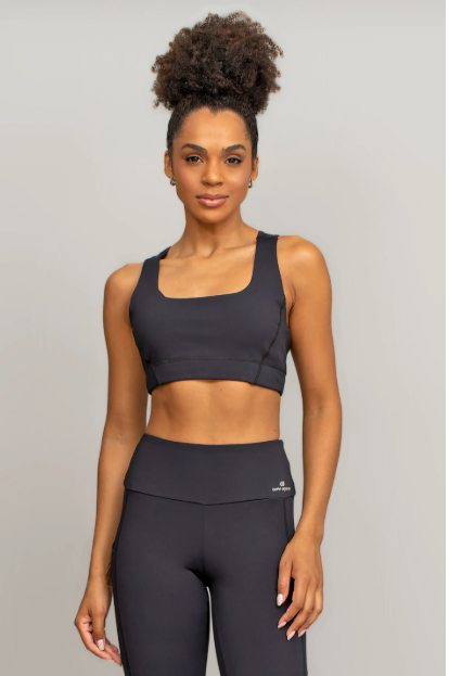 CONJUNTO TOP E BERMUDA NAGOYA Zero Açúcar Preto