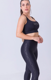 LEGGING BLACKOUT COM BOLSO NO CÓS MOV FITNESS preto