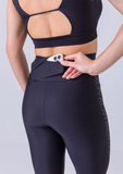 LEGGING BLACKOUT COM BOLSO NO CÓS MOV FITNESS preto