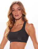 TOP ALÇA CRUZADA LISO 360 Body For Sure Preto