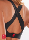 TOP ALÇA CRUZADA LISO 360 Body For Sure Preto