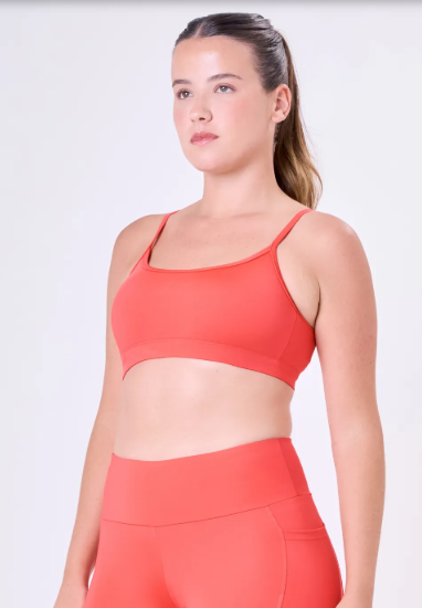 CONJUNTO TOP E BERMUDA ESSENTIAL RUN Authen Laranja