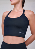CONJUNTO TOP E BERMUDA ESSENTIAL RUN Preto