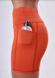 CONJUNTO TOP DUPLA FACE E BERMUDA SIGNATURE 3 BOLSOS Authen Laranja Escuro