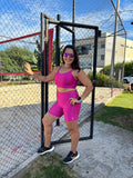 SHORTS MULTIBOLSOS PATIMODAFITNESS Rosa