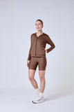 JAQUETA FLUITY POLIAMIDA MOV FTNESS Marron