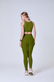 CONJUNTO TOP E LEGGING BLAKOUT POLIAMIDA Mov Fitness Verde