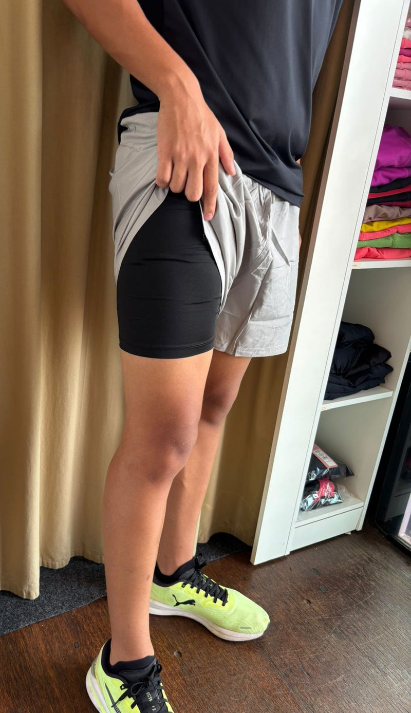 SHORTS DUPLO MASCULINO Branco