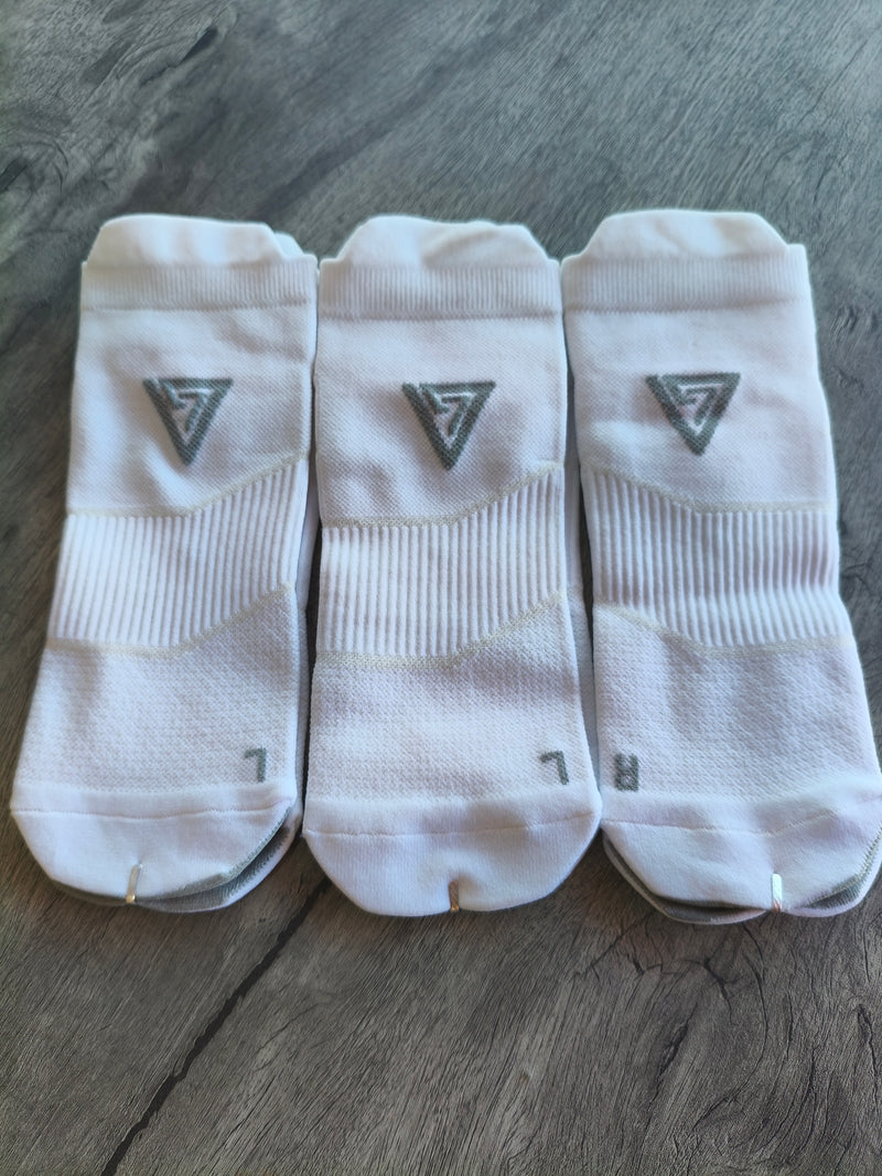 KIT 3 PARES DE MEIAS DE POLIAMIDA soquete branca adulto