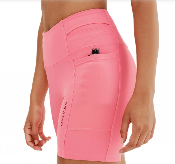 Short de Compressão com Multibolsos Total Emana Rosado La vie