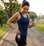 KIT ESPECIAL PARA CORRER OU CAMINHAR  com 3 ítens: pochete, garrafinha de hidratação e meia de poliamida!