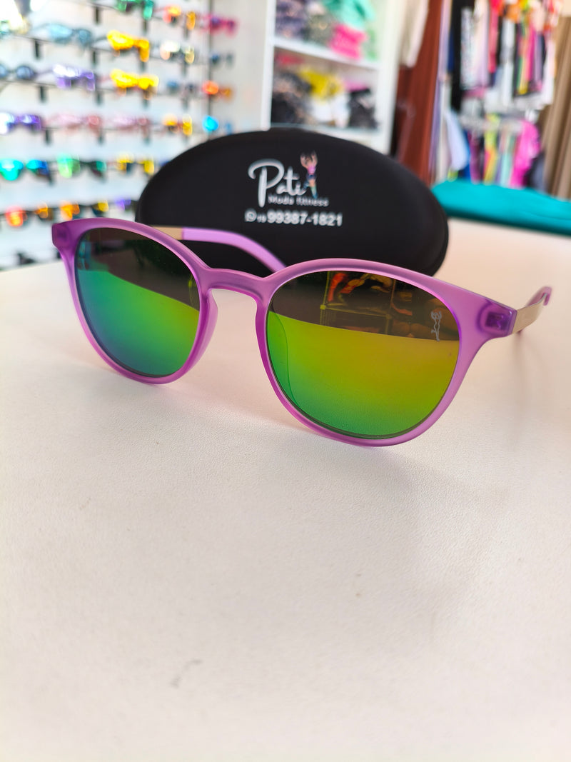ÓCULOS PATIMODAFITNESS REDONDO espelhado verde