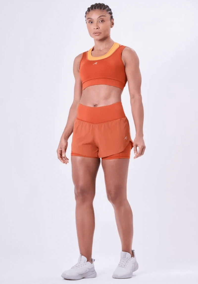 SHORT COM BERMUDA SIGNATURE SAMBA 3 BOLSOS SELADO Authen Laranja