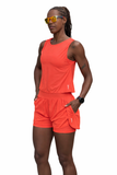 REGATA CROPPED PATIMODAFITNESS Poliamida Laranja neon