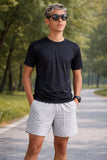 CAMISETA MASCULINA 100% POLIAMIDA Proteção U.V. Preta