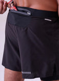 SHORT COM BERMUDA GRIT BOSSA 3 BOLSOS 5" MASC | PRETO Authen