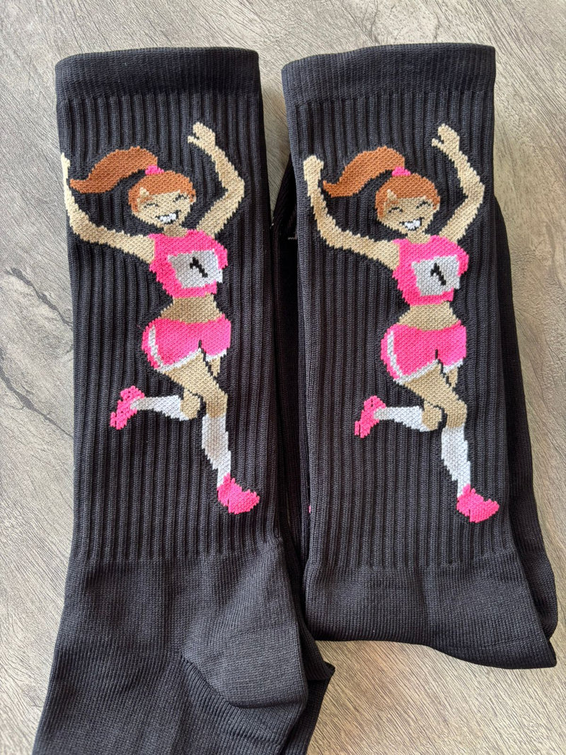 MEIAS DE POLIAMIDA Preta Patimodafitness