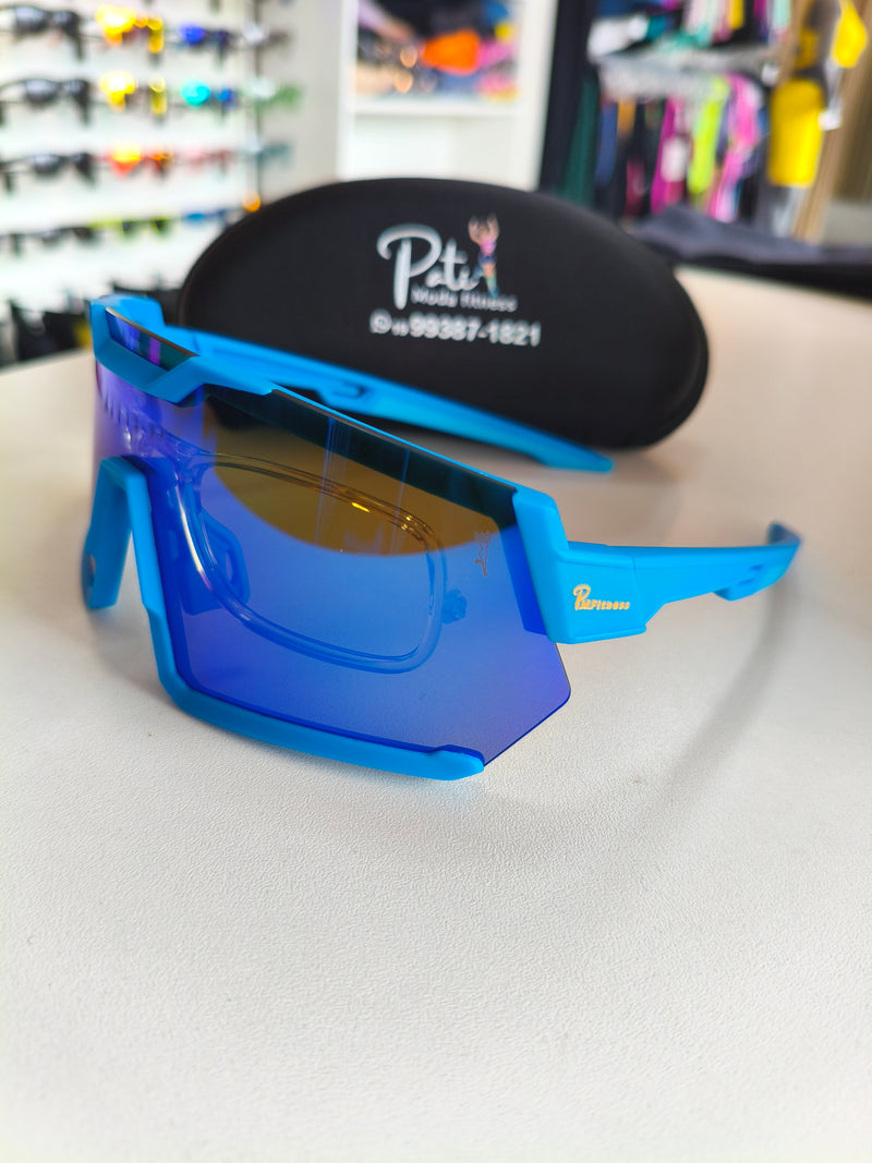 ÓCULOS PATIMODAFITNESS MASCARA Azul clip para grau opcional