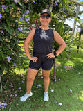 REGATA CROPPED PATIMODAFITNESS Poliamida preta