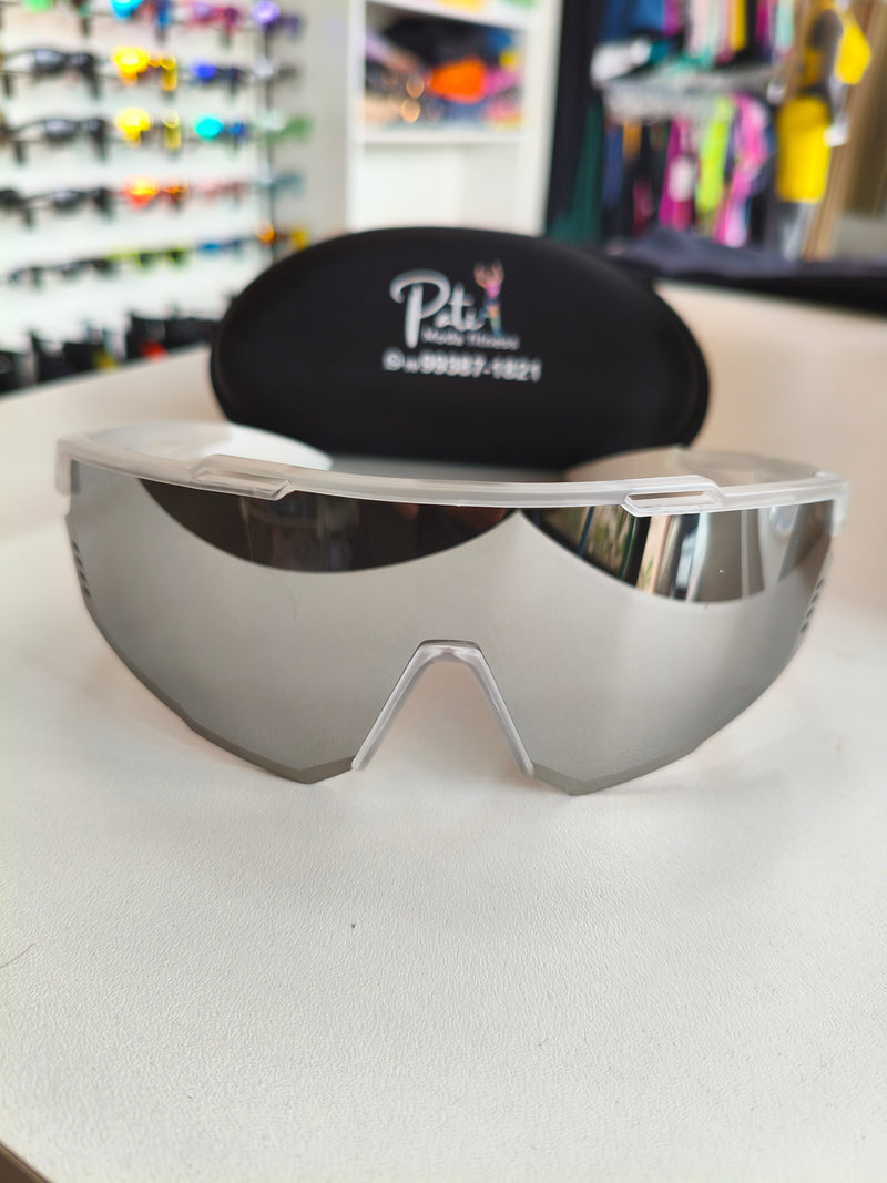 ÓCULOS PATIMODAFITNESS MASCARA Prateado