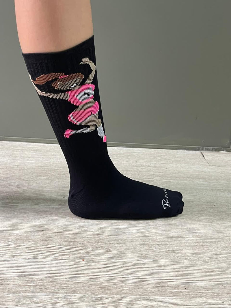 MEIAS DE POLIAMIDA Preta Patimodafitness