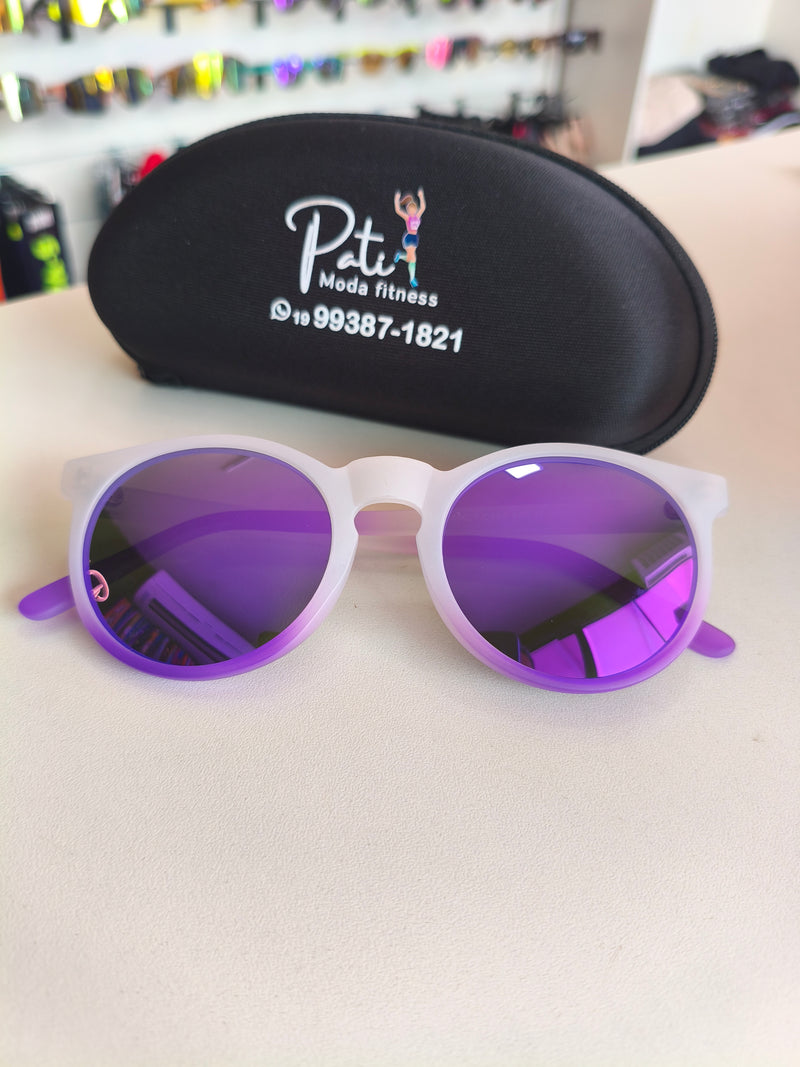 ÓCULOS PATIMODAFITNESS REDONDO roxo