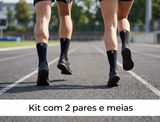 KIT 2 PARES DE MEIAS DE POLIAMIDA Preta