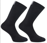 KIT 2 PARES MEIAS POLIAMIDA Cano Médio Preta e Branca