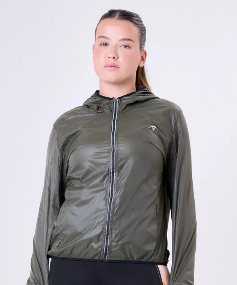 JAQUETA CORTA VENTO RESISTENTE A AGUA EMPACOTAVEL CLOUD Authen Verde Musgo