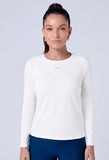 CAMISETA MANGA LONGA SEGUNDA PELE POLIAMIDA Mov Fitness Branco