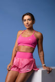 SHORTS SOBREPOSTO RUN SPIRIT Zero Açúcar Rosa