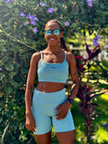 CONJUNTO TOP E BERMUDA ESSENTIAL RUN Azzure