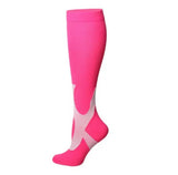 MEIAS DE COMPRESSÃO Cano alto rosa