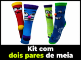 KIT 2 PARES DE MEIAS DE POLIAMIDA Divertidas