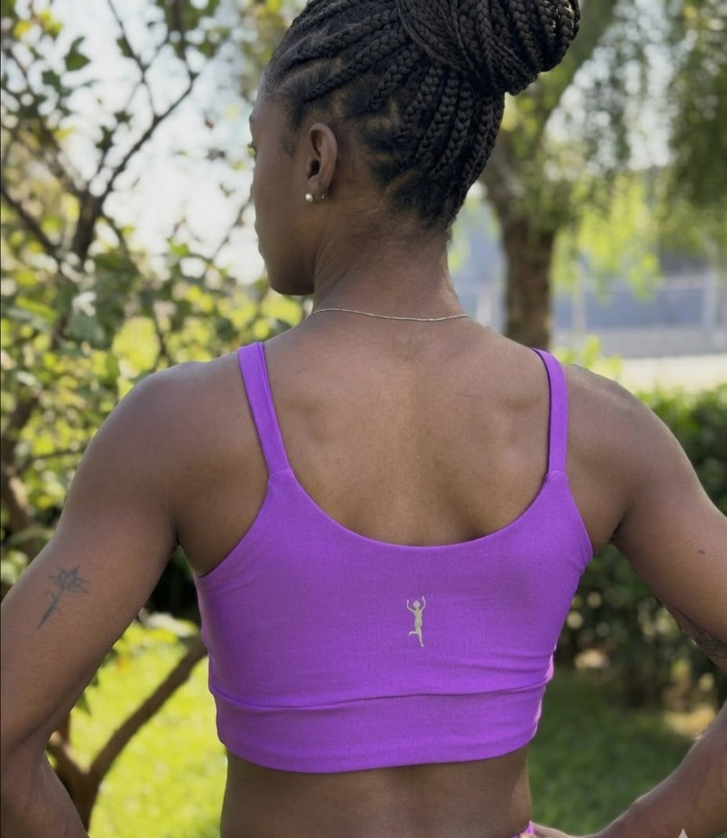 TOP TECIDO CANELADO PATIMODAFITNESS Roxo