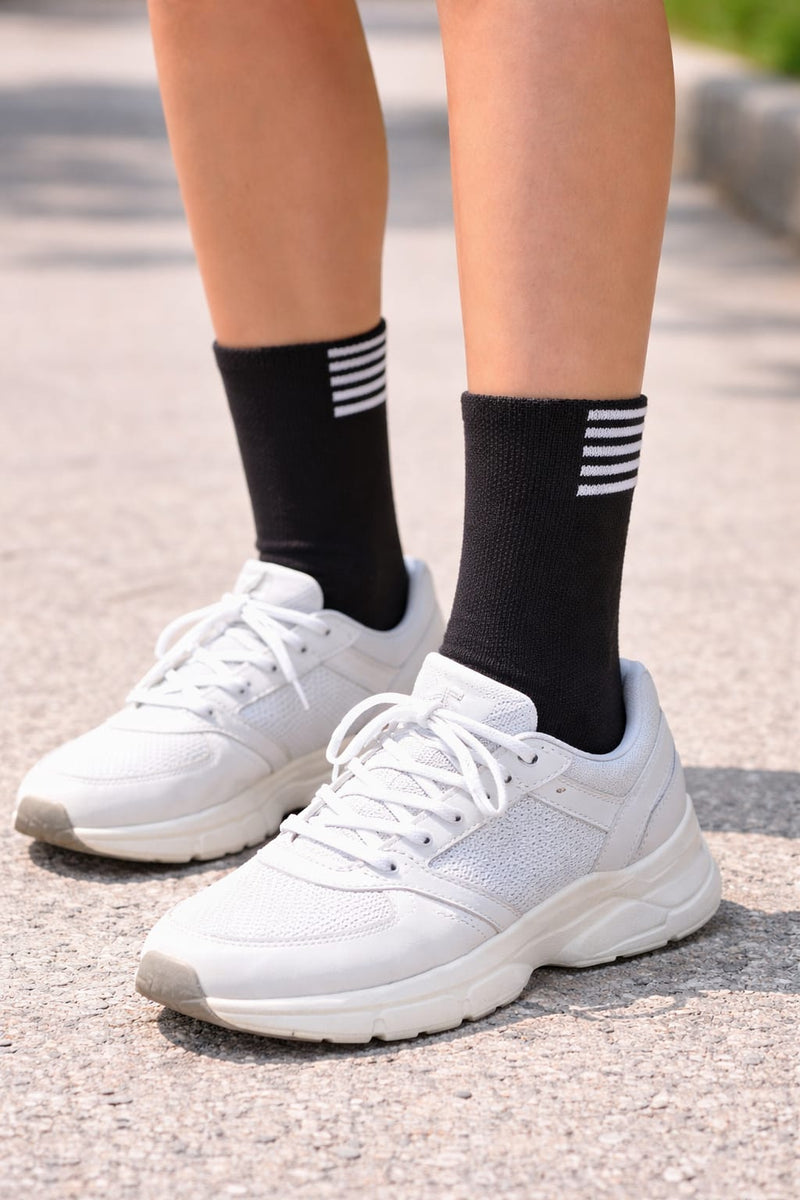 MEIAS POLIAMIDA PRETA CANO MÉDIO