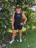 REGATA CROPPED PATIMODAFITNESS Poliamida preta