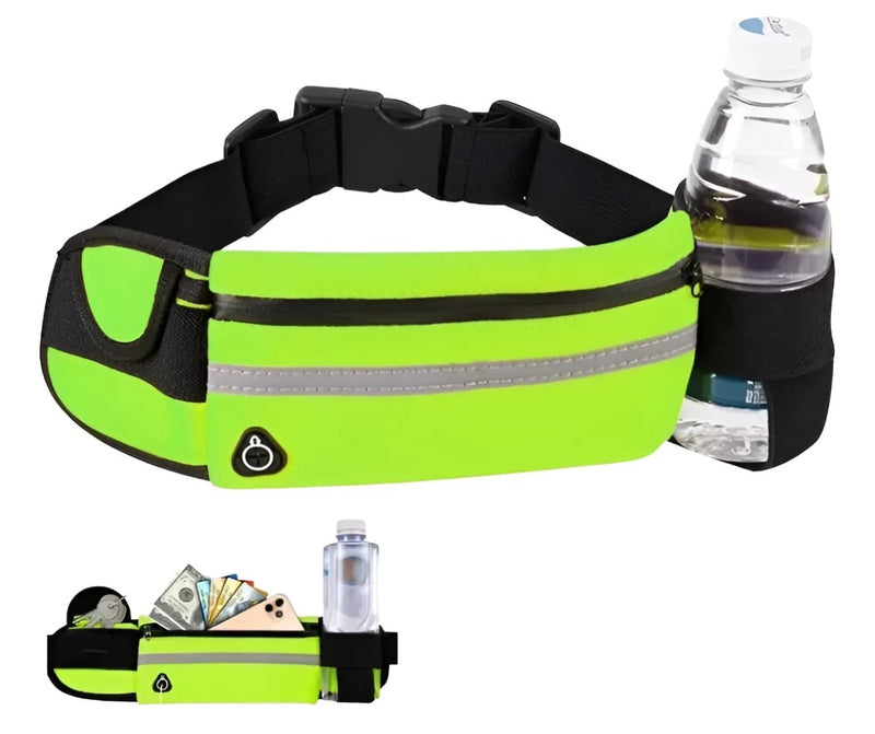 POCHETE IMPERMEÁVEL COM SUPORTE DE GARRAFINHA Verde Neon