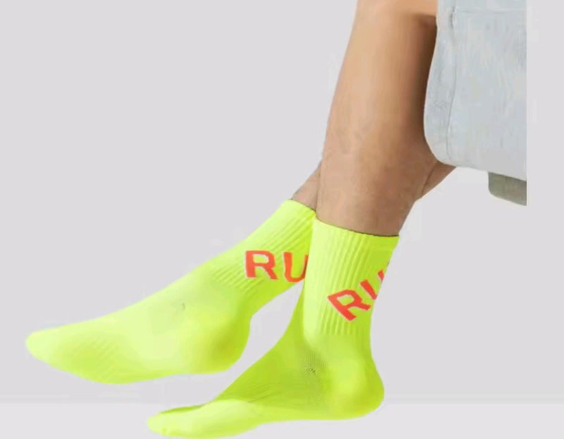 MEIAS DE POLIAMIDA Run amarelo